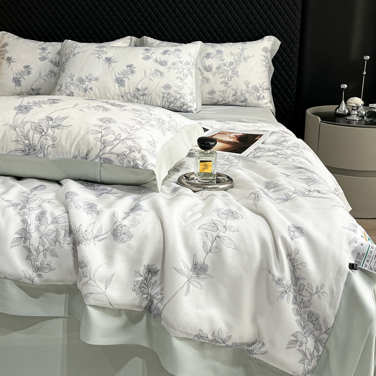 91家纺网 家纺一手货源 找家纺 迷尚家居 2026新款夏被100%莱赛尔数码印花夏被四件套50支天丝夏被 源序-夏被款