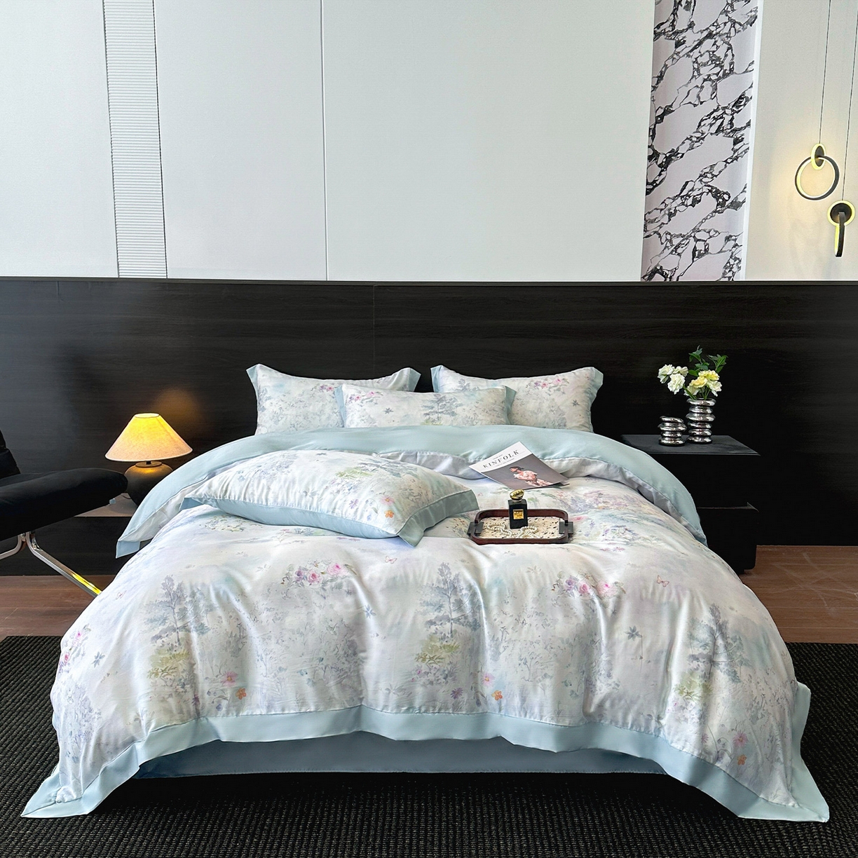 91家纺网 家纺一手货源 找家纺 （总）迷尚家居 2026新款100%莱赛尔数码印花天丝四件套