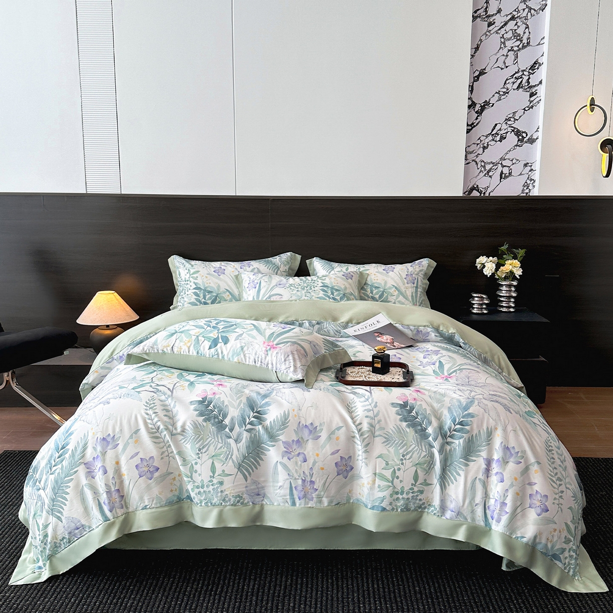 91家纺网 家纺一手货源 找家纺 （总）迷尚家居 2026新款100%莱赛尔数码印花天丝四件套