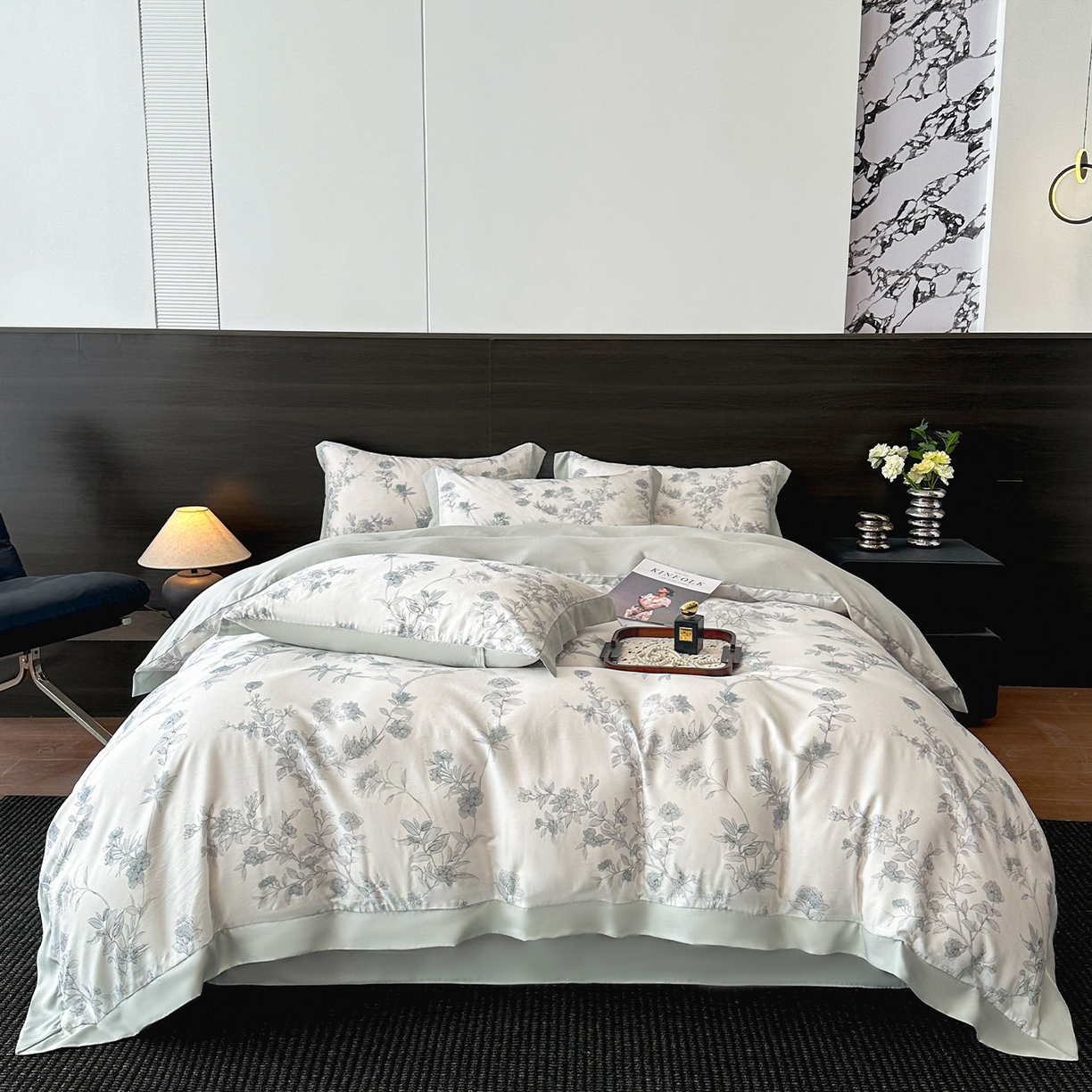 91家纺网 家纺一手货源 找家纺 （总）迷尚家居 2026新款100%莱赛尔数码印花天丝四件套