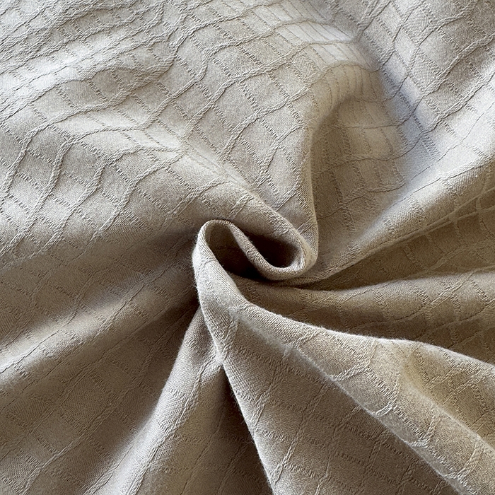 91家纺网 家纺一手货源 找家纺 梵克保罗 2026新款全棉60S长绒棉立体厚织提花单被套 石烁-金属灰