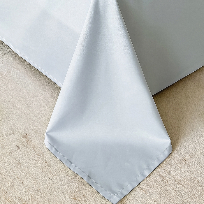 91家纺网 家纺一手货源 找家纺 梵克保罗 2026新款全棉60S长绒棉立体厚织提花单床单 云水蓝