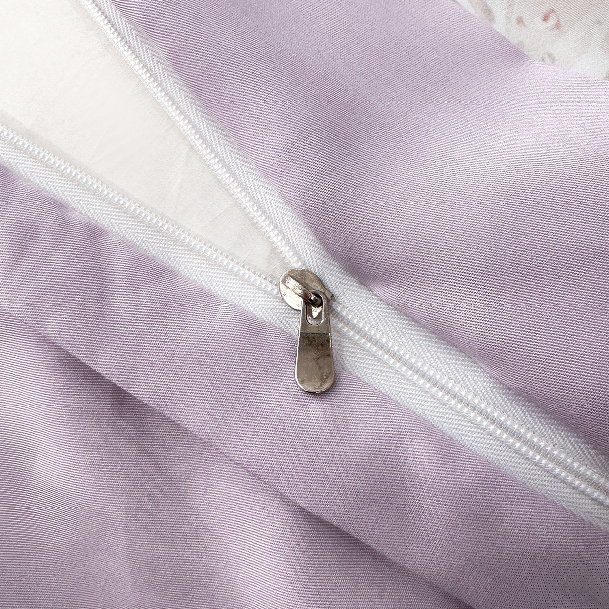 91家纺网 家纺一手货源 找家纺 迷尚家居 2026新款100%莱赛尔数码印花四件套 花朝拾露紫-被套款