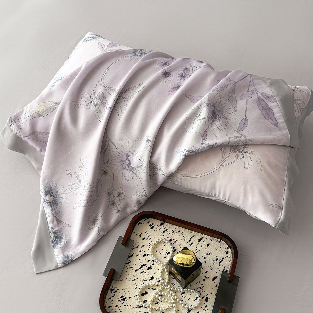 91家纺网 家纺一手货源 找家纺 迷尚家居 2026新款100%莱赛尔数码印花四件套 简悠集-被套款