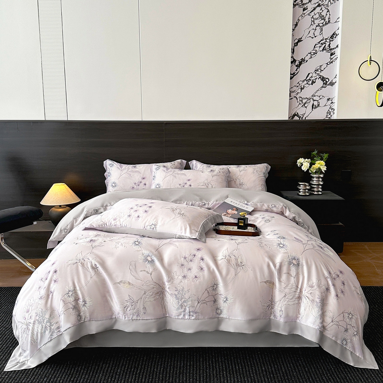 迷尚家居 2026新款100%莱赛尔数码印花四件套 简悠集-被套款