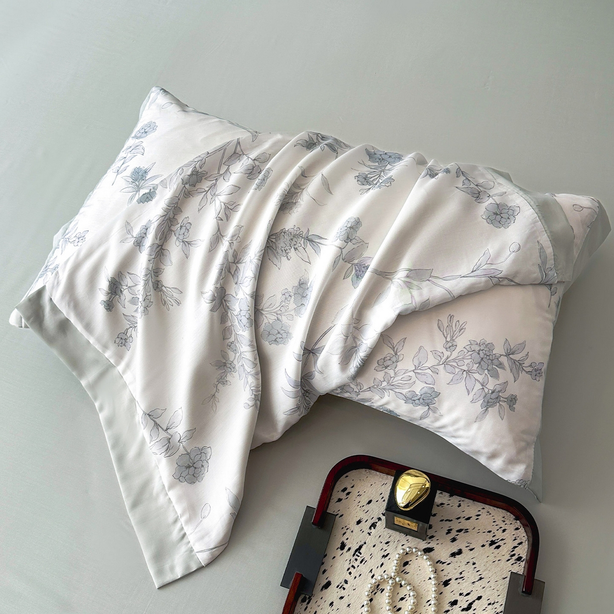 91家纺网 家纺一手货源 找家纺 迷尚家居 2026新款100%莱赛尔数码印花四件套 源序-被套款