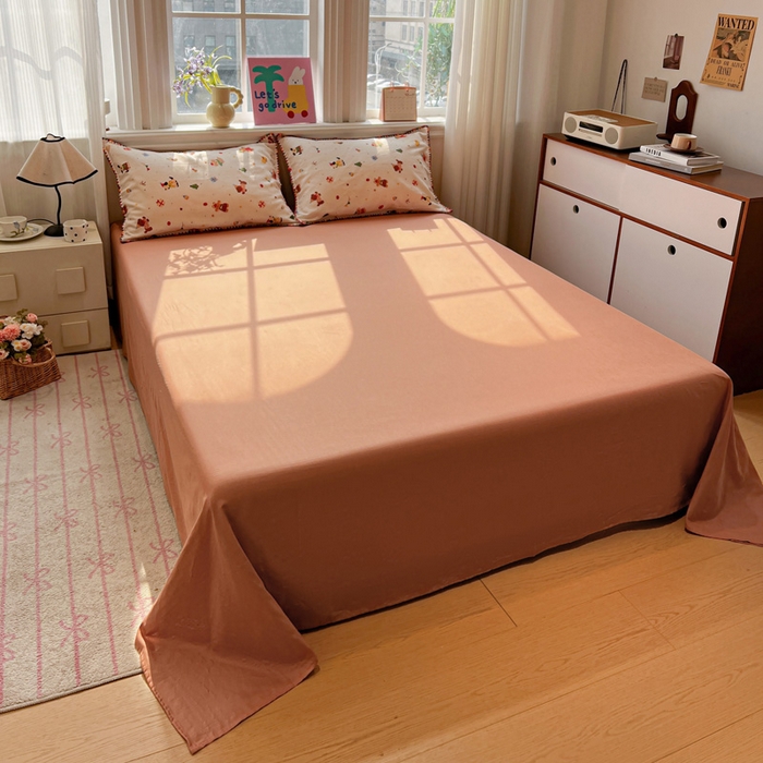 91家纺网 家纺一手货源 找家纺 （总）忆生活家纺 2026新款A类全棉有氧双层纱贝壳边三角针四件套