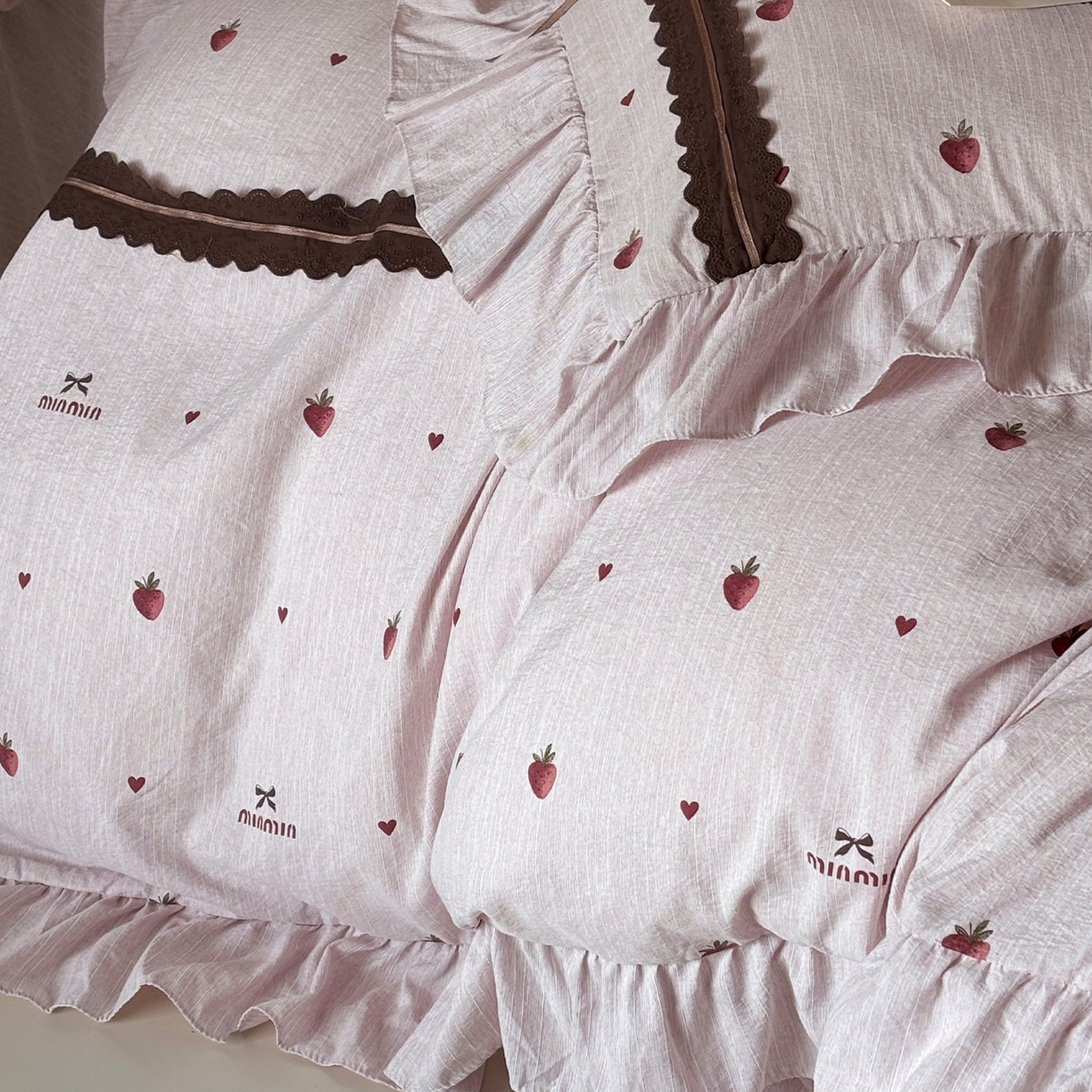 91家纺网 家纺一手货源 找家纺 （总）迷尚家居 2026新款提花色织麻花边四件套