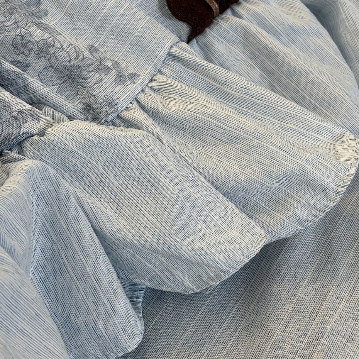 91家纺网 家纺一手货源 找家纺 迷尚家居 2026新款提花色织麻花边四件套 素锦蓝