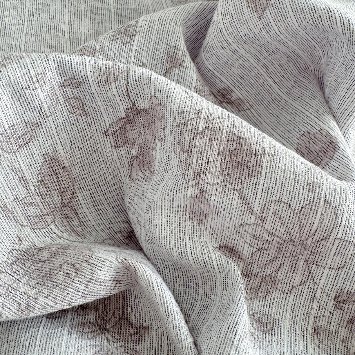 91家纺网 家纺一手货源 找家纺 迷尚家居 2026新款提花色织麻花边四件套 素锦豆沙