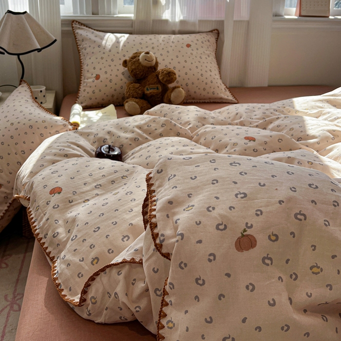 91家纺网 家纺一手货源 找家纺 （总）忆生活家纺 2026新款A类全棉有氧双层纱贝壳边三角针四件套