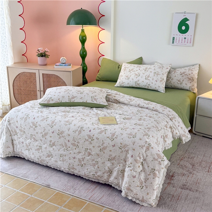 91家纺网 家纺一手货源 找家纺 （总）艺菲阁家纺 2026新款A类泡芙棉夏凉被被子被芯