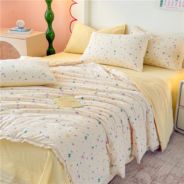 91家纺网 家纺一手货源 找家纺 艺菲阁家纺 2026新款A类泡芙棉夏凉被被子被芯 摇摇木马