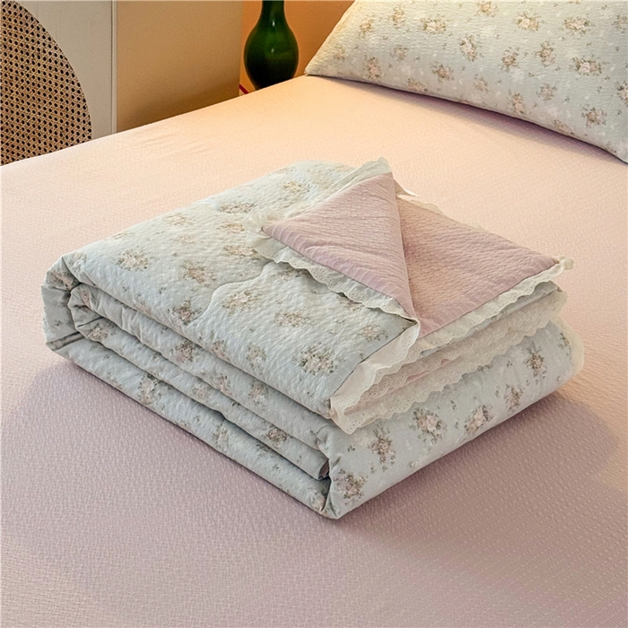 91家纺网 家纺一手货源 找家纺 艺菲阁家纺 2026新款A类泡芙棉夏凉被被子被芯 柔诗意