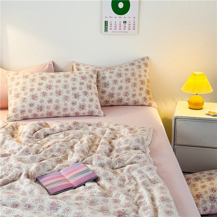 91家纺网 家纺一手货源 找家纺 艺菲阁家纺 2026新款A类泡芙棉夏凉被被子被芯 日光漫游