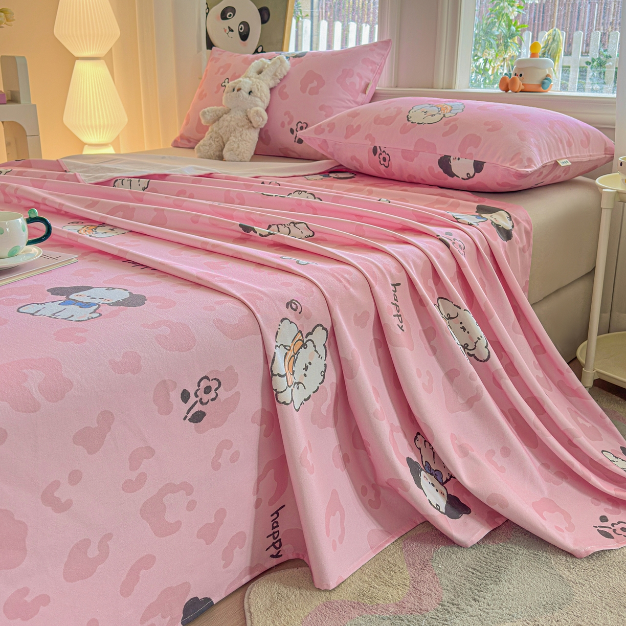 91家纺网 家纺一手货源 找家纺 莱登卡奴 2026新款A类100%全棉纯棉老粗布单床单系列 艾伦