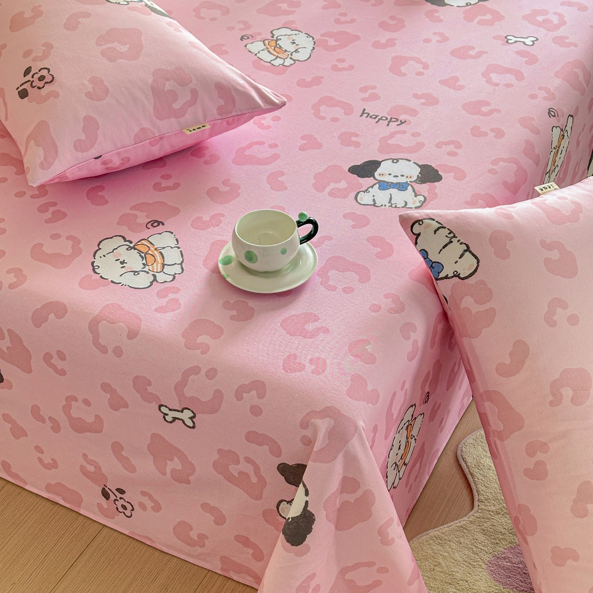 91家纺网 家纺一手货源 找家纺 莱登卡奴 2026新款A类100%全棉纯棉老粗布单床单系列 艾伦