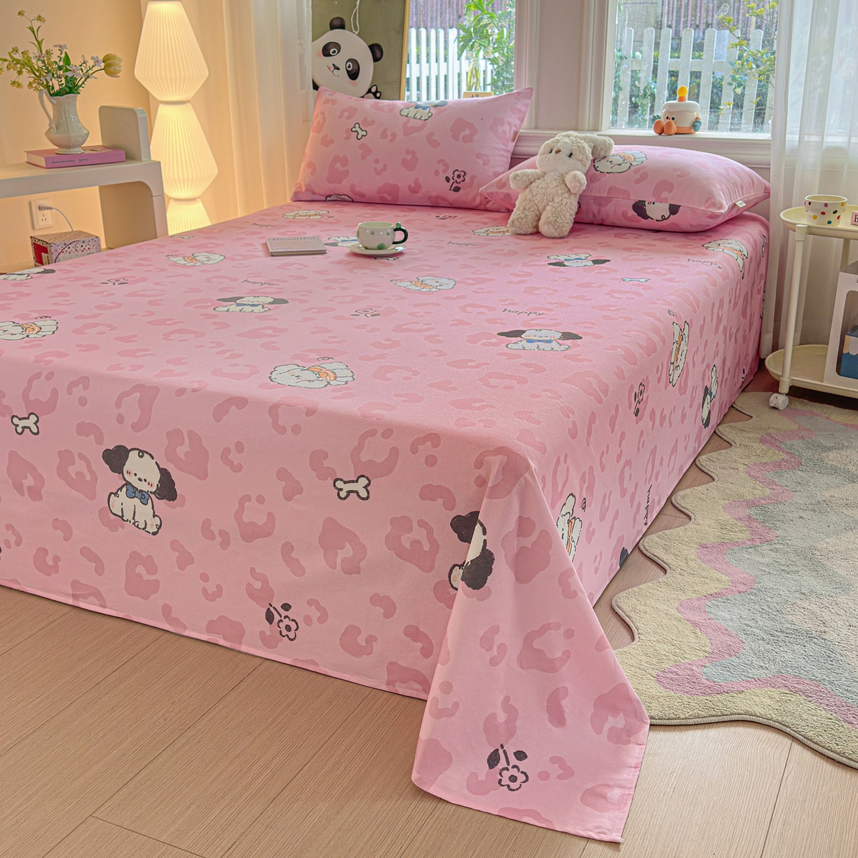 91家纺网 家纺一手货源 找家纺 莱登卡奴 2026新款A类100%全棉纯棉老粗布单床单系列 艾伦