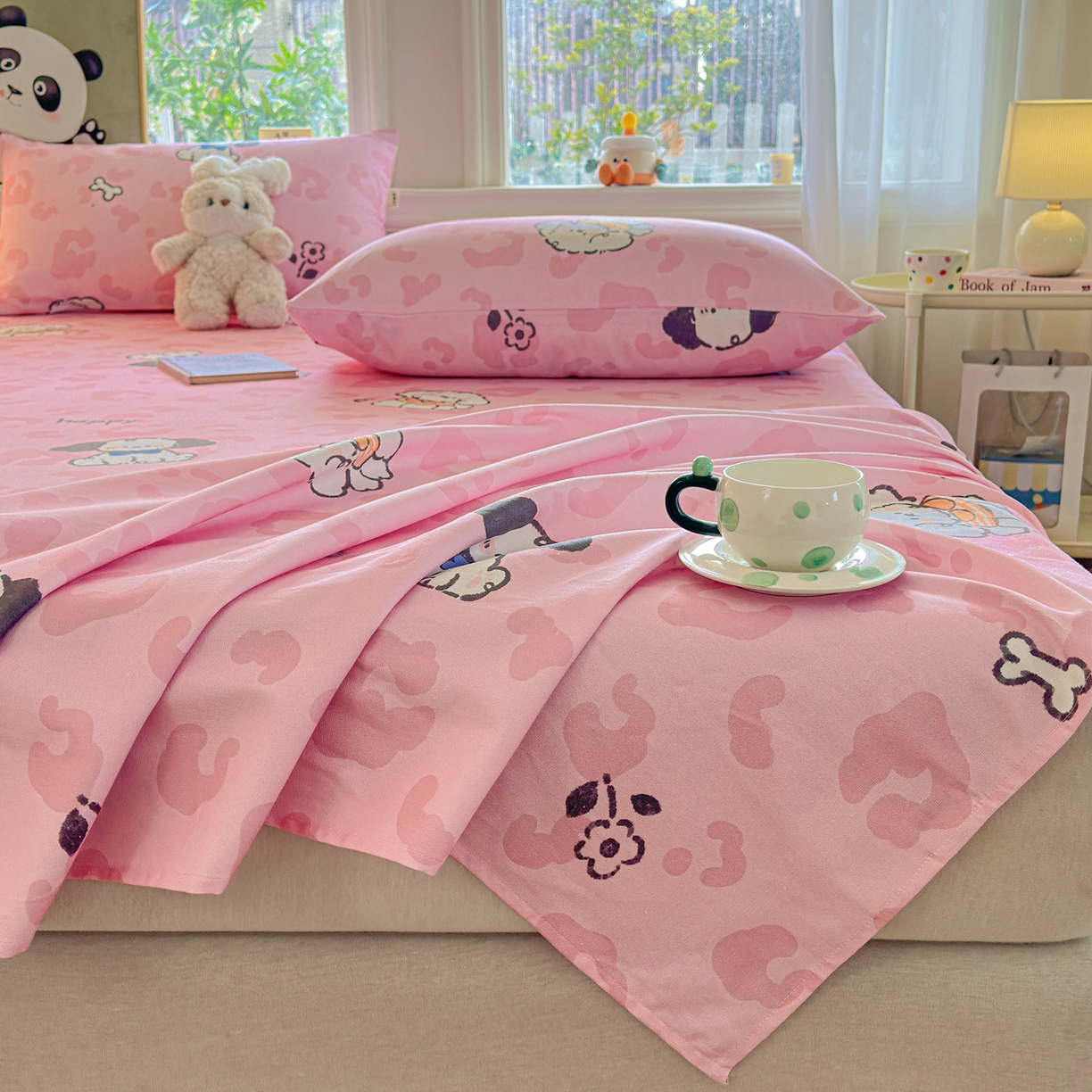 91家纺网 家纺一手货源 找家纺 莱登卡奴 2026新款A类100%全棉纯棉老粗布单床单系列 艾伦