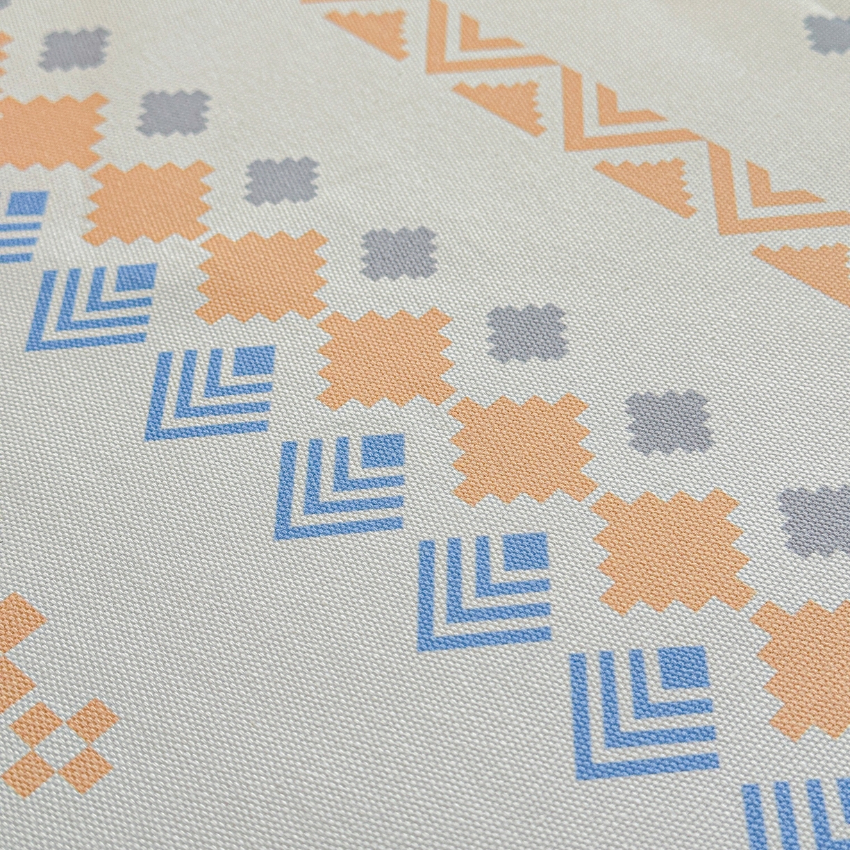 91家纺网 家纺一手货源 找家纺 莱登卡奴 2026新款A类100%全棉纯棉老粗布单床单系列 花田初夏蓝