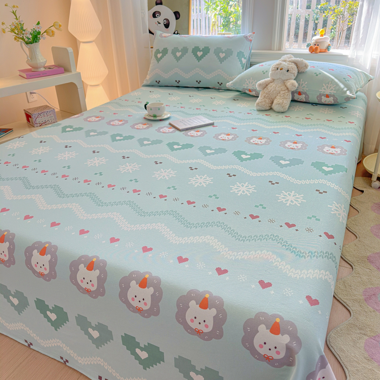 91家纺网 家纺一手货源 找家纺 莱登卡奴 2026新款A类100%全棉纯棉老粗布单床单系列 奶酪