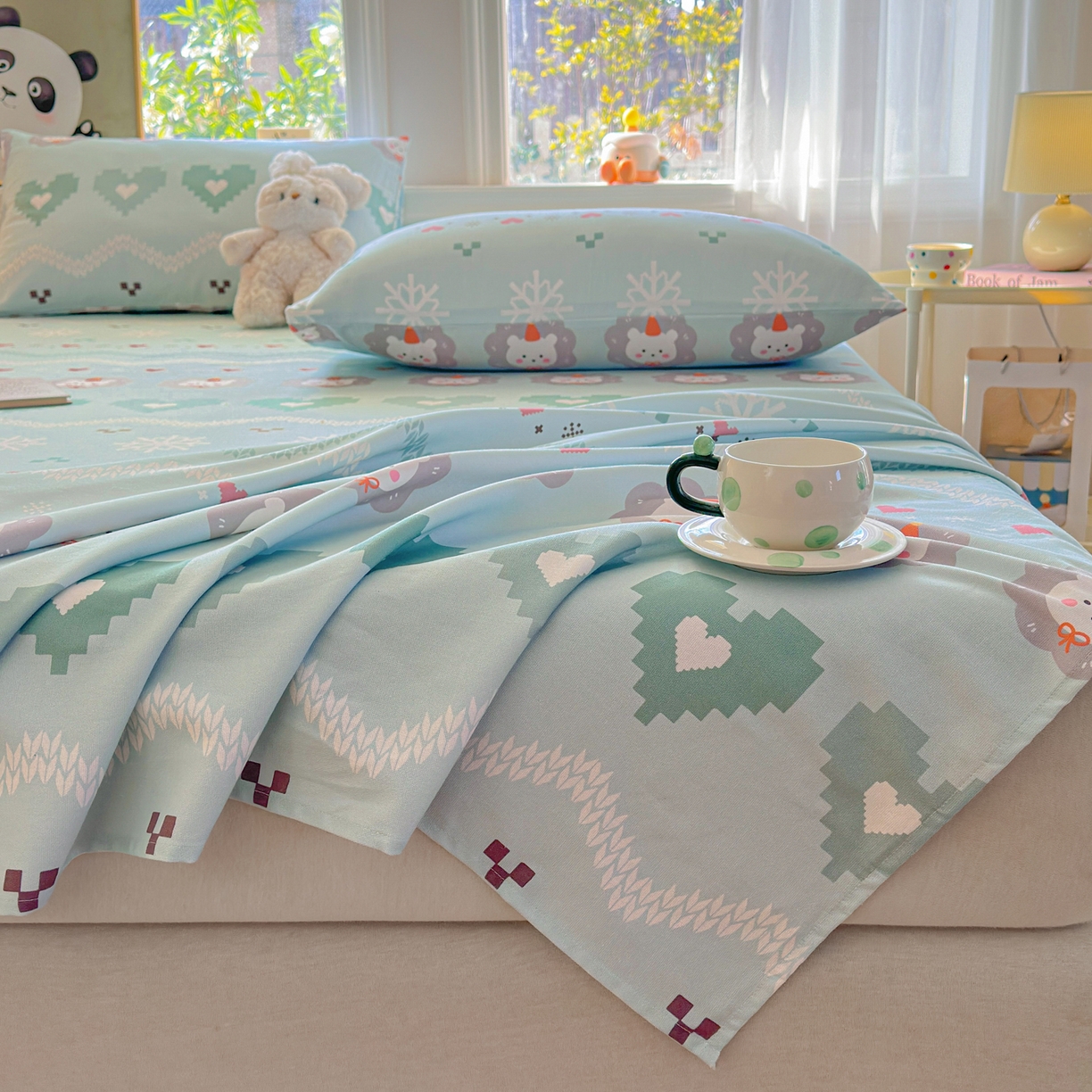 91家纺网 家纺一手货源 找家纺 莱登卡奴 2026新款A类100%全棉纯棉老粗布单床单系列 奶酪