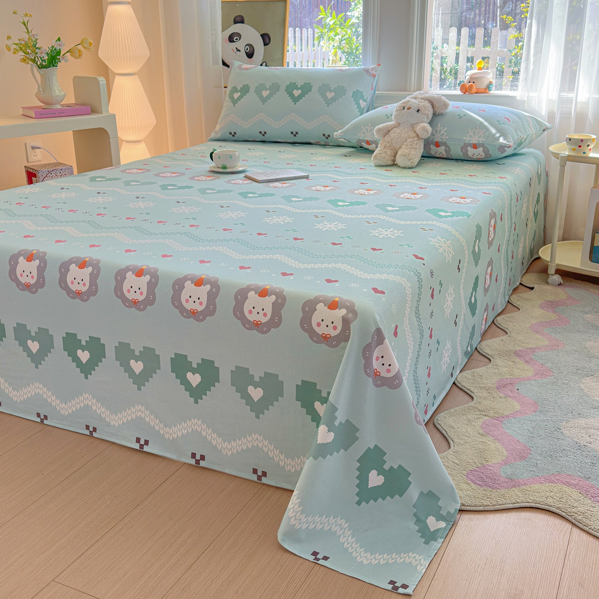 91家纺网 家纺一手货源 找家纺 莱登卡奴 2026新款A类100%全棉纯棉老粗布单床单系列 奶酪