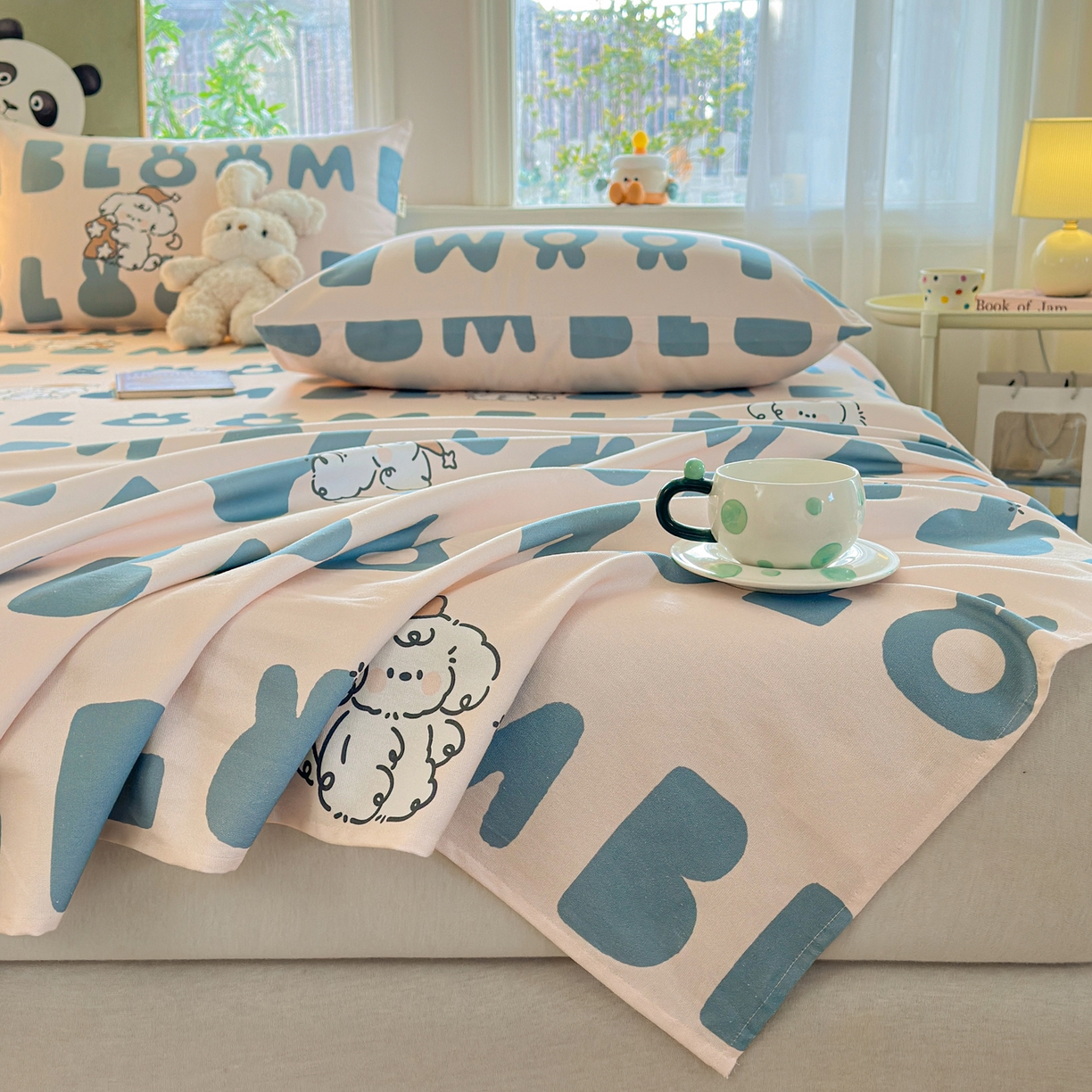 91家纺网 家纺一手货源 找家纺 莱登卡奴 2026新款A类100%全棉纯棉老粗布单床单系列 泡芙兰