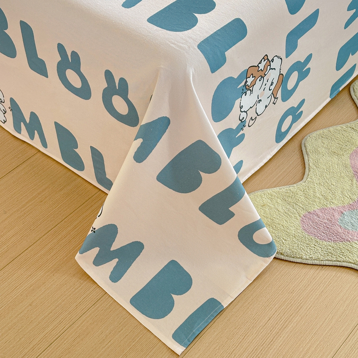 91家纺网 家纺一手货源 找家纺 莱登卡奴 2026新款A类100%全棉纯棉老粗布单床单系列 泡芙兰