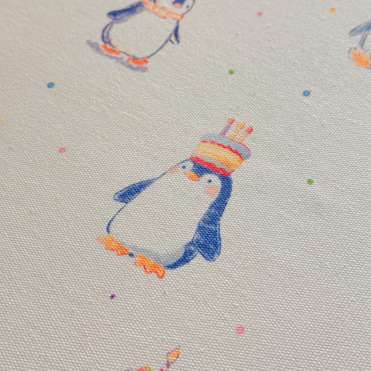 91家纺网 家纺一手货源 找家纺 莱登卡奴 2026新款A类100%全棉纯棉老粗布单床单系列 企鹅