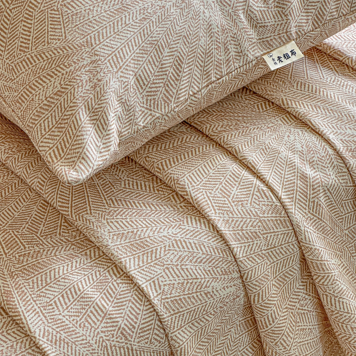 91家纺网 家纺一手货源 找家纺 莱登卡奴 2026新款A类100%全棉纯棉老粗布单床单系列 云初