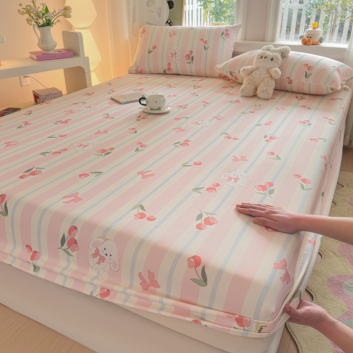 91家纺网 家纺一手货源 找家纺 （总）莱登卡奴 2026新款A类100%全棉纯棉老粗布单床笠系列