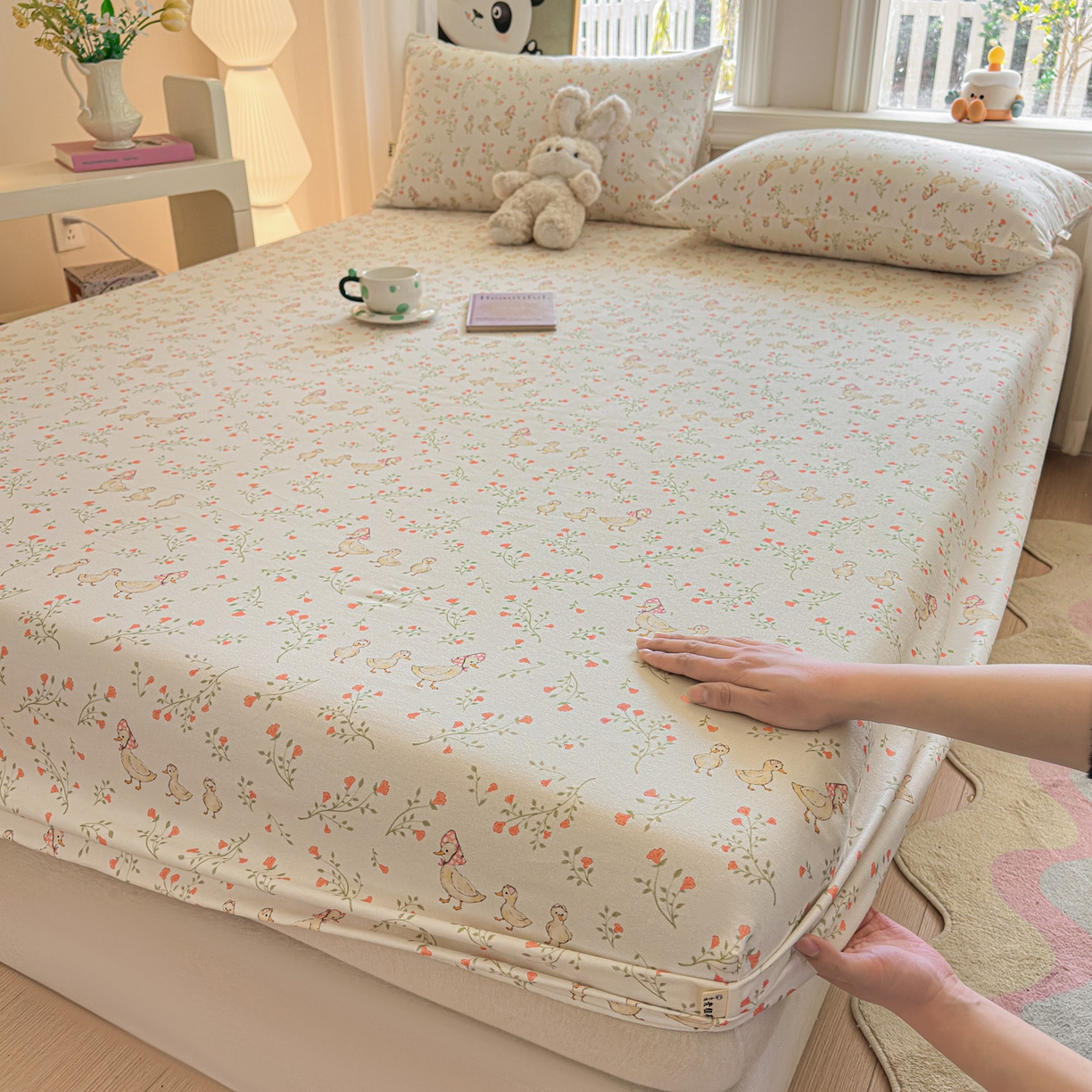 91家纺网 家纺一手货源 找家纺 （总）莱登卡奴 2026新款A类100%全棉纯棉老粗布单床笠系列