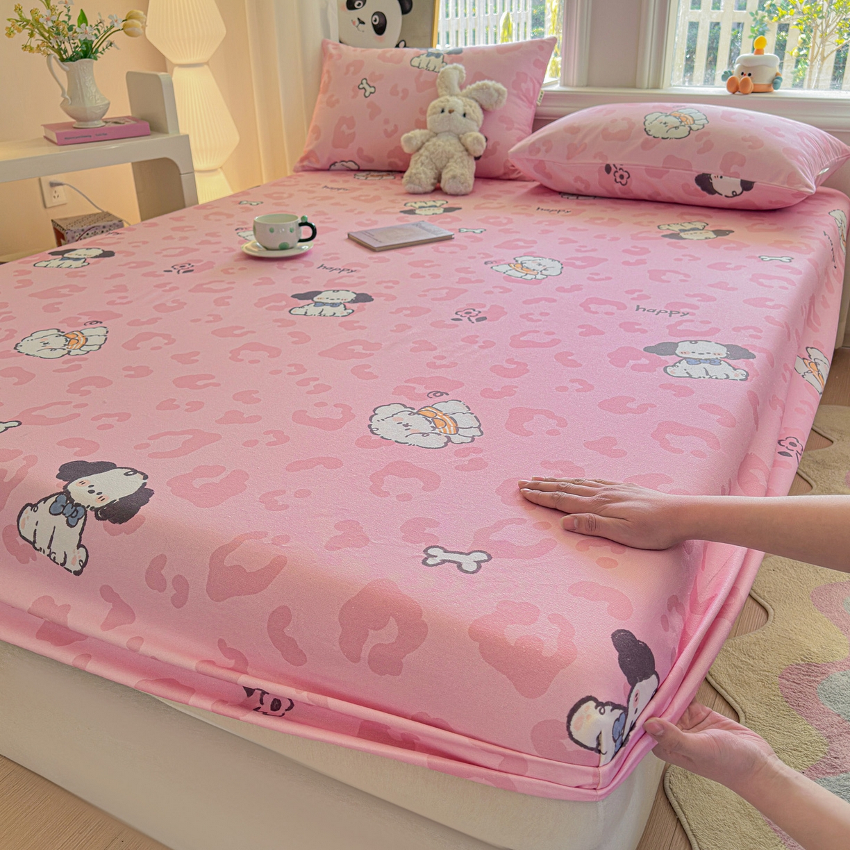 莱登卡奴 2026新款A类100%全棉纯棉老粗布单床笠系列 艾伦