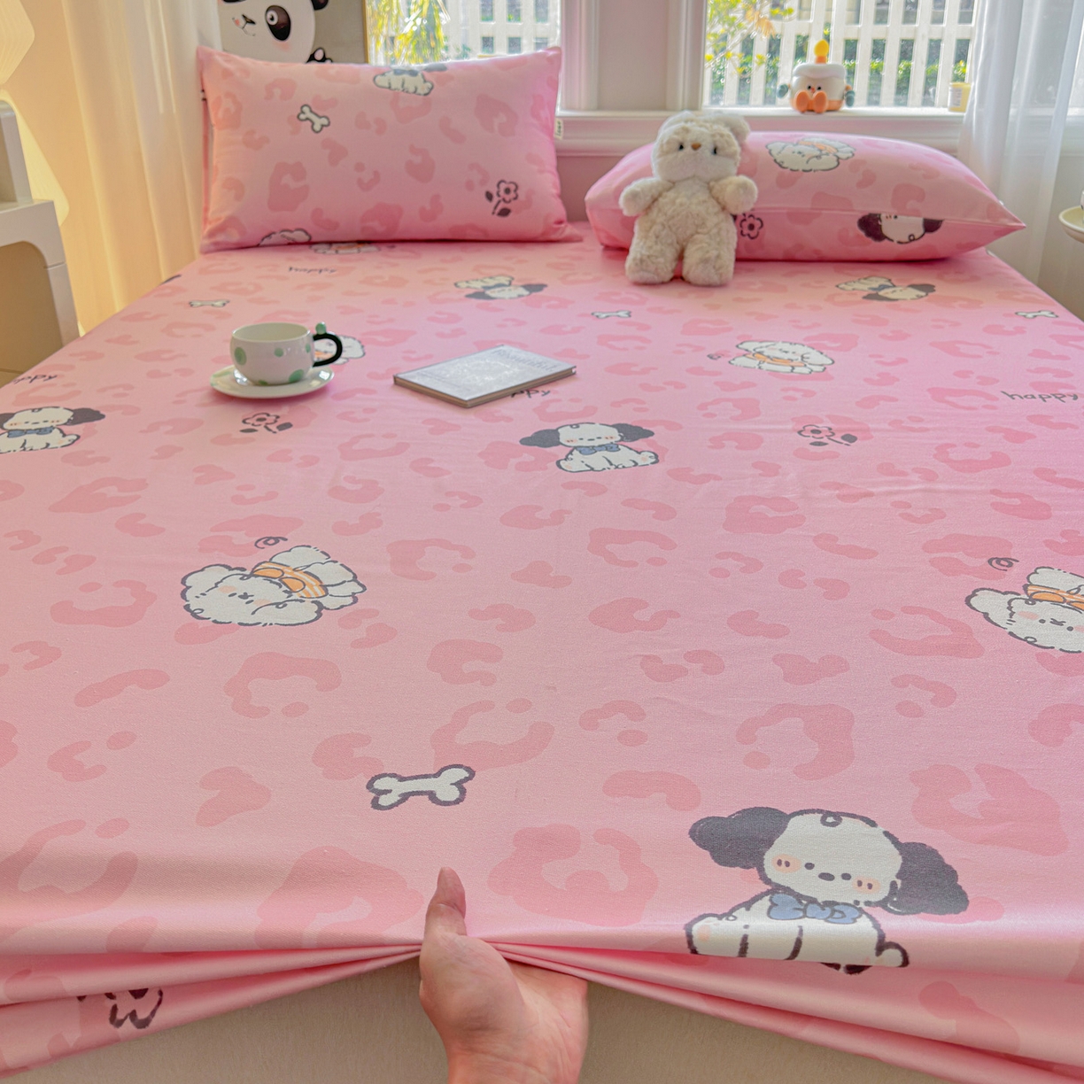 91家纺网 家纺一手货源 找家纺 莱登卡奴 2026新款A类100%全棉纯棉老粗布单床笠系列 艾伦