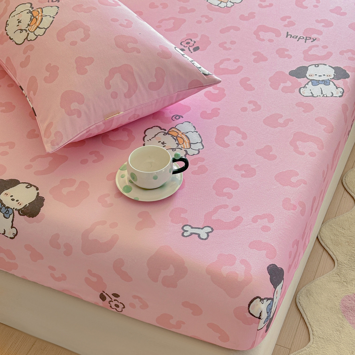 91家纺网 家纺一手货源 找家纺 莱登卡奴 2026新款A类100%全棉纯棉老粗布单床笠系列 艾伦