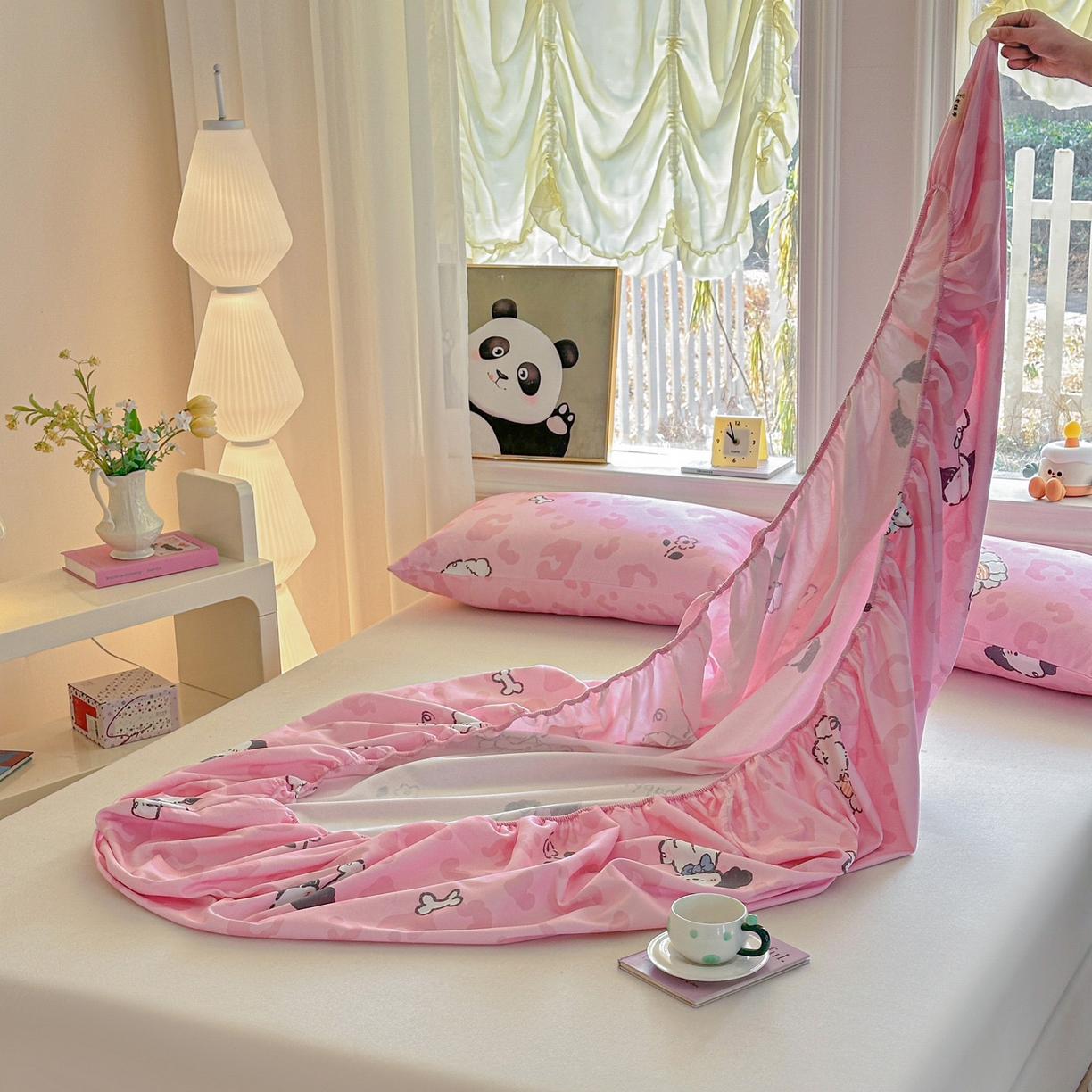 91家纺网 家纺一手货源 找家纺 莱登卡奴 2026新款A类100%全棉纯棉老粗布单床笠系列 艾伦