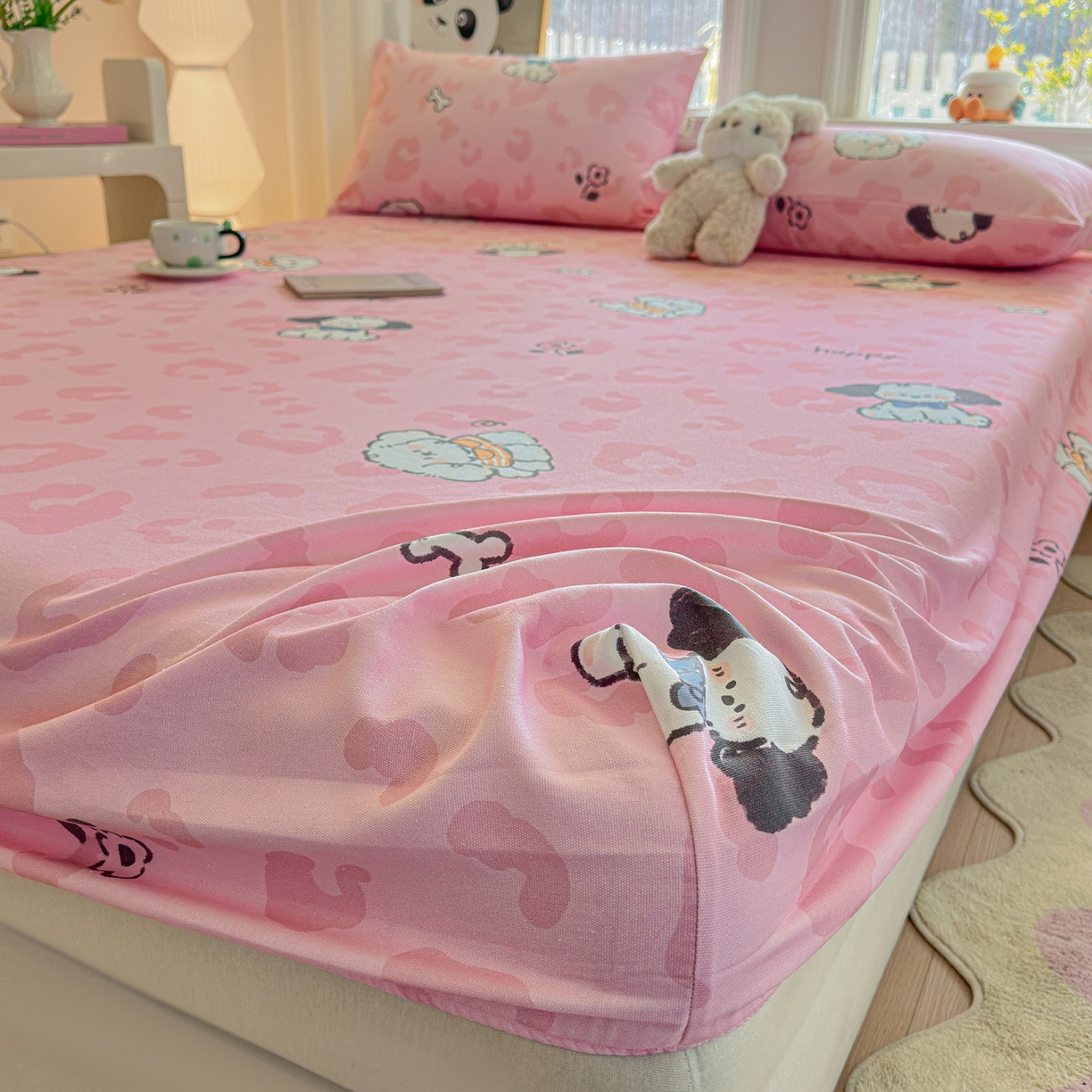 91家纺网 家纺一手货源 找家纺 莱登卡奴 2026新款A类100%全棉纯棉老粗布单床笠系列 艾伦