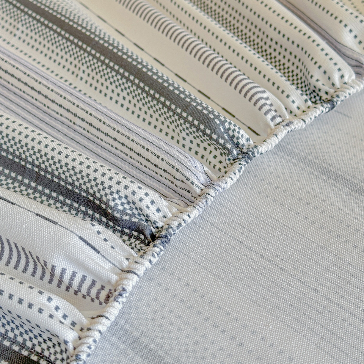 91家纺网 家纺一手货源 找家纺 莱登卡奴 2026新款A类100%全棉纯棉老粗布单床笠系列 莫奈灰