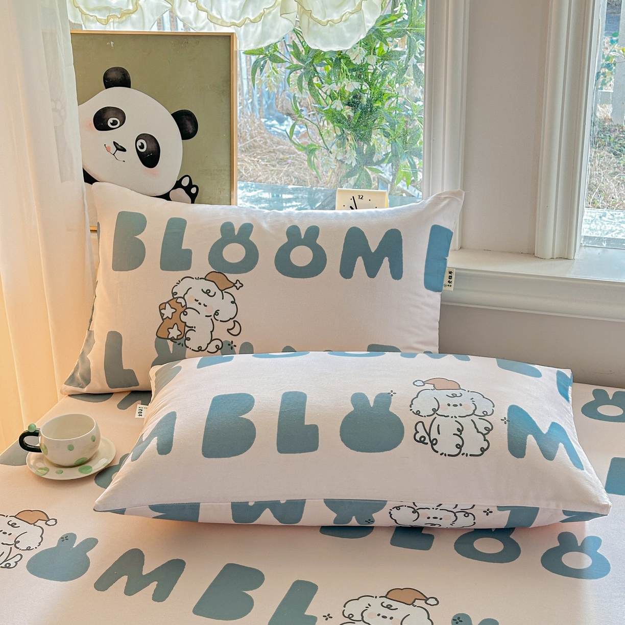 91家纺网 家纺一手货源 找家纺 莱登卡奴 2026新款A类100%全棉纯棉老粗布单床笠系列 泡芙兰