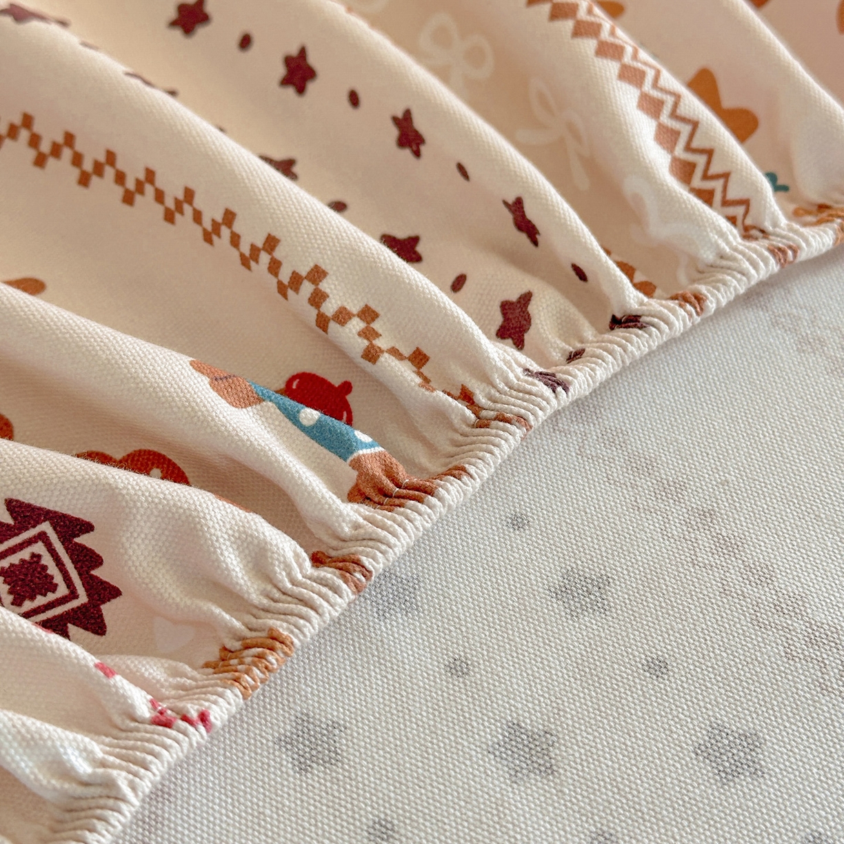 91家纺网 家纺一手货源 找家纺 莱登卡奴 2026新款A类100%全棉纯棉老粗布单床笠系列 旺仔腊肠狗