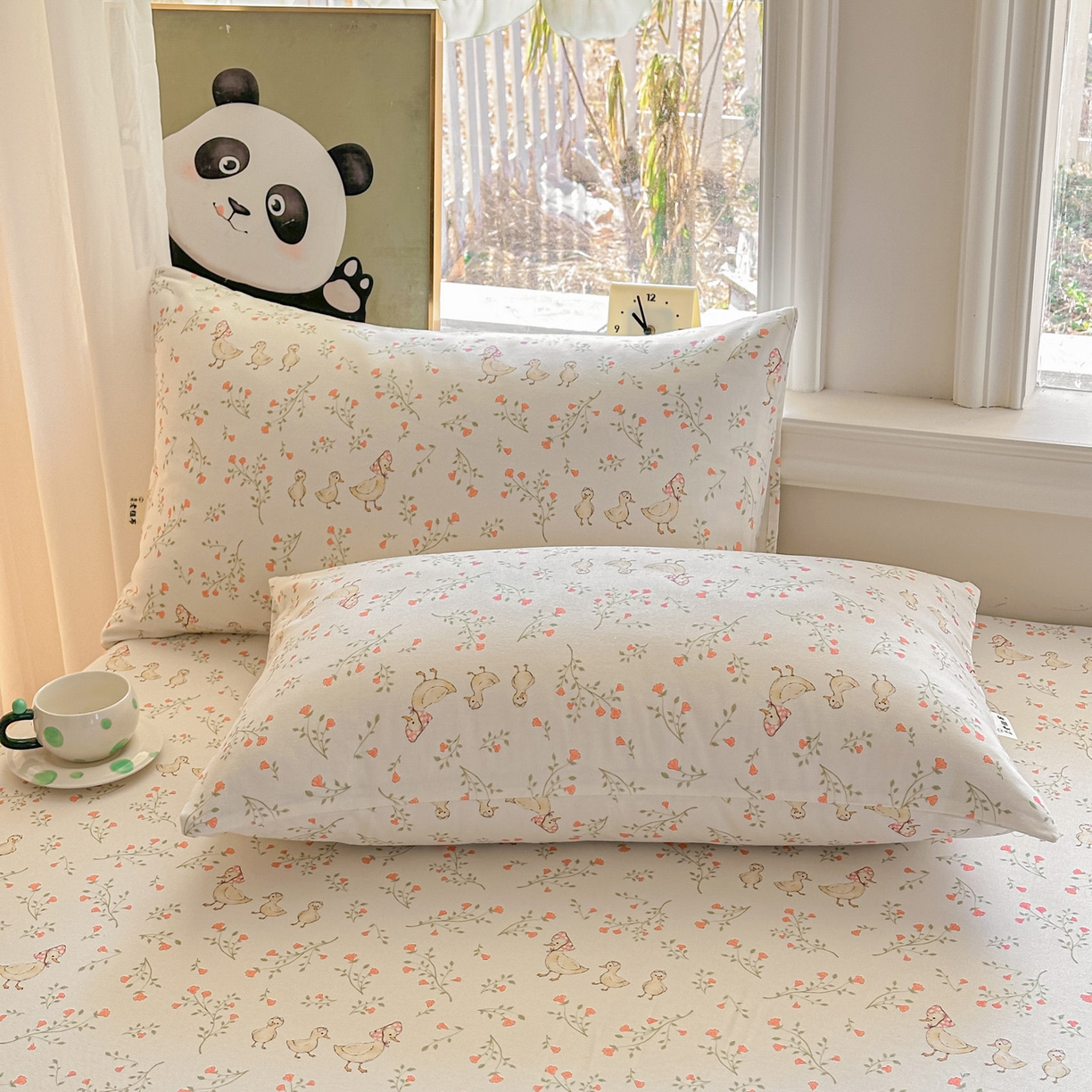 91家纺网 家纺一手货源 找家纺 莱登卡奴 2026新款A类100%全棉纯棉老粗布单床笠系列 丫丫