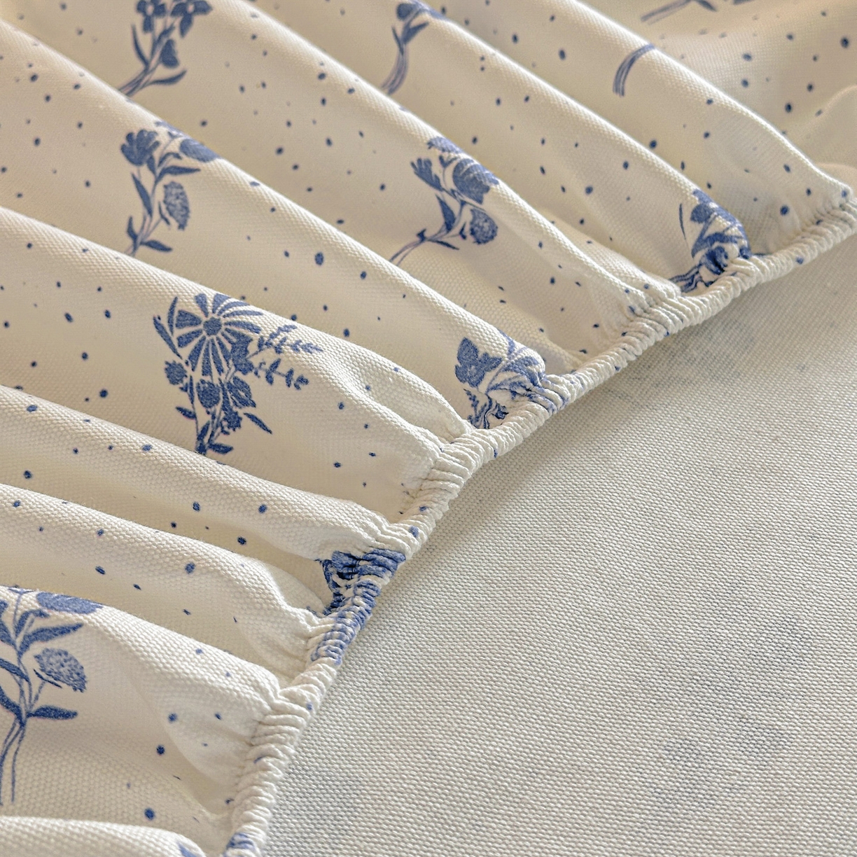 91家纺网 家纺一手货源 找家纺 莱登卡奴 2026新款A类100%全棉纯棉老粗布单床笠系列 枝叶