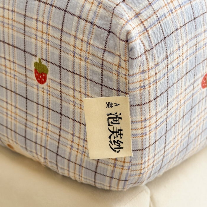 91家纺网 家纺一手货源 找家纺 贝扬思家纺 2026新款高克重泡芙纱印花款单床笠床笠单件-浅糯 CL浅糯-四季狗