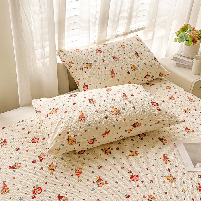 91家纺网 家纺一手货源 找家纺 贝扬思家纺 2026新款高克重泡芙纱印花款单床单-软糖 CD-软糖 旧街星星