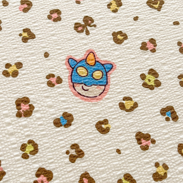 91家纺网 家纺一手货源 找家纺 贝扬思家纺 2026新款高克重泡芙纱印花款单床单-软糖 CD软糖-豹纹新新