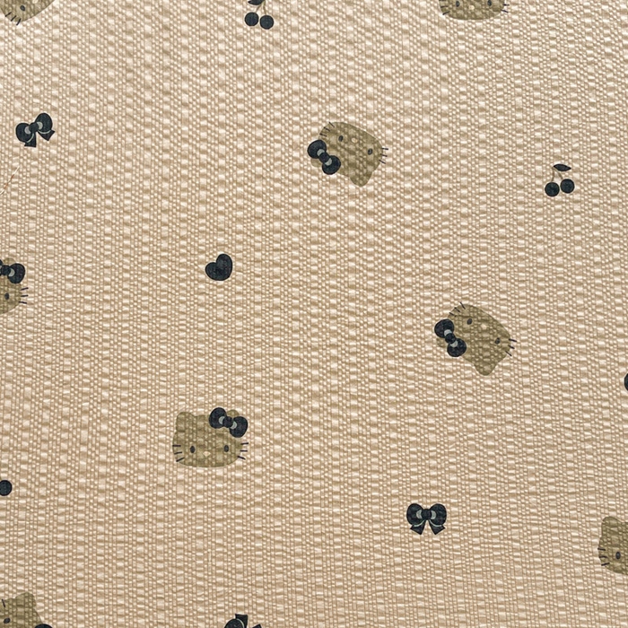 91家纺网 家纺一手货源 找家纺 贝扬思家纺 2026新款高克重泡芙纱印花款单床单-软糖 CD软糖-咖啡小猫