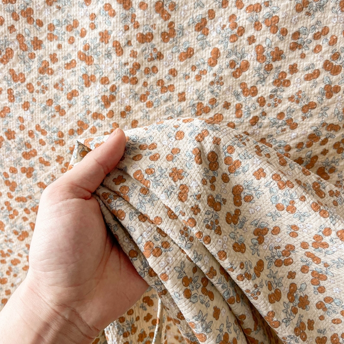 91家纺网 家纺一手货源 找家纺 贝扬思家纺 2026新款高克重泡芙纱印花款单床单-软糖 CD软糖-暖橘枝