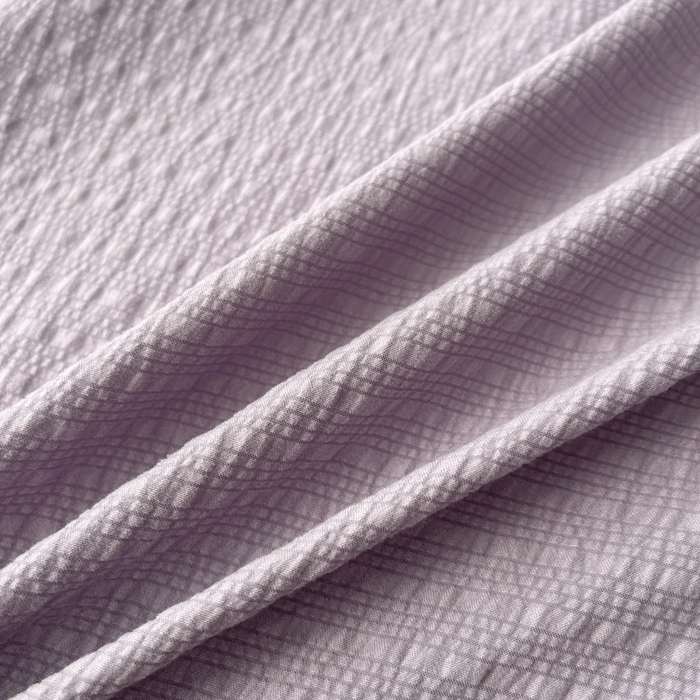 91家纺网 家纺一手货源 找家纺 贝扬思家纺 2026新款高品质A类泡芙纱纯色单床单床单单件 CD-浅紫