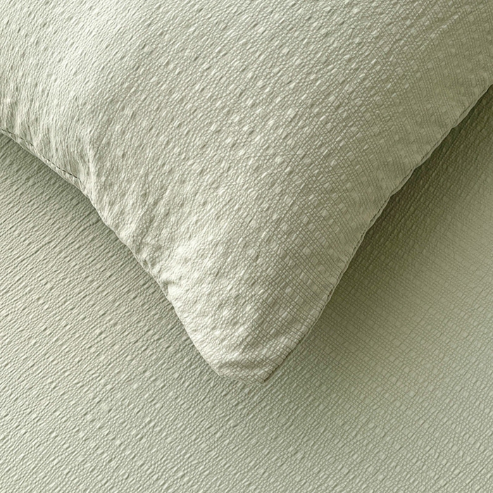 91家纺网 家纺一手货源 找家纺 贝扬思家纺 2026新款高品质A类泡芙纱纯色单床单床单单件 CD-绿色